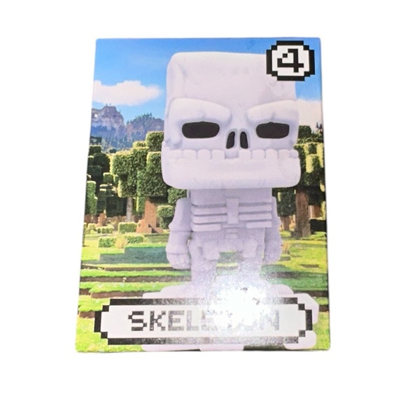 McDonald's Minecraft White Skeleton Action Figure Happy Meal Toy - Picture 3 of 3